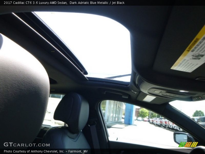 Dark Adriatic Blue Metallic / Jet Black 2017 Cadillac CT6 3.6 Luxury AWD Sedan