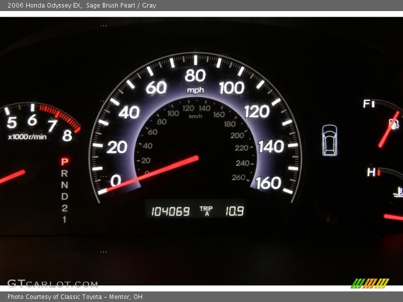 Sage Brush Pearl / Gray 2006 Honda Odyssey EX