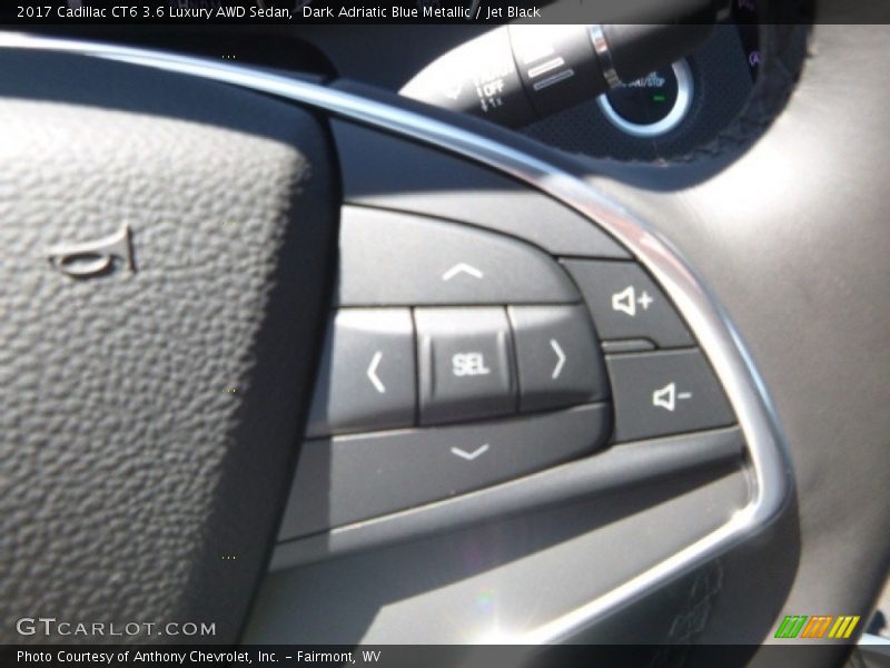 Dark Adriatic Blue Metallic / Jet Black 2017 Cadillac CT6 3.6 Luxury AWD Sedan