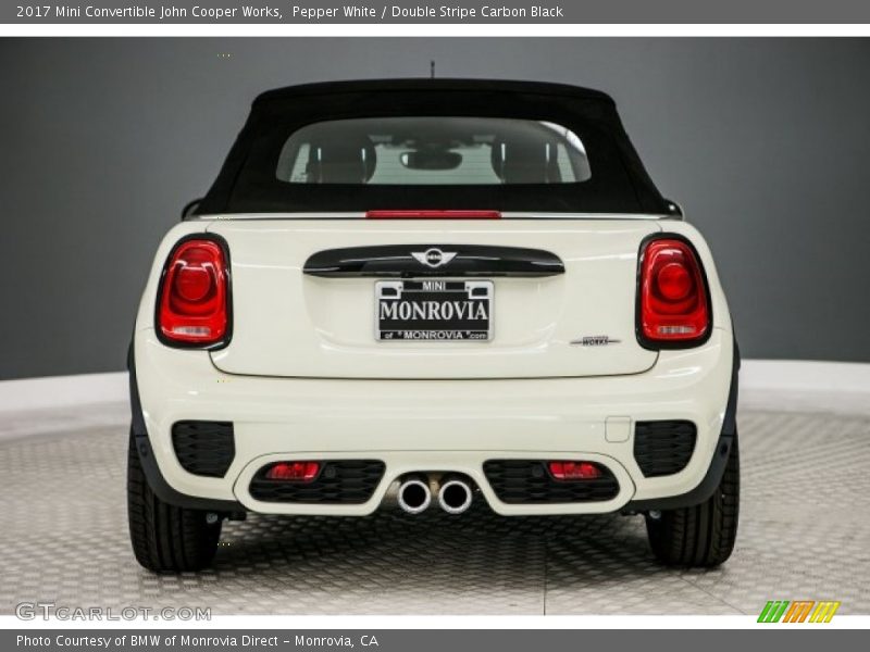 Pepper White / Double Stripe Carbon Black 2017 Mini Convertible John Cooper Works