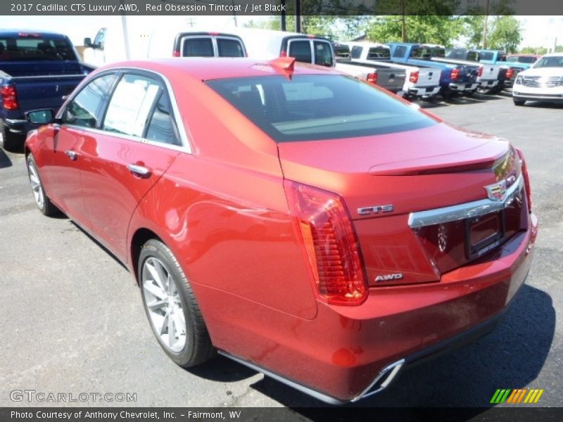 Red Obsession Tintcoat / Jet Black 2017 Cadillac CTS Luxury AWD