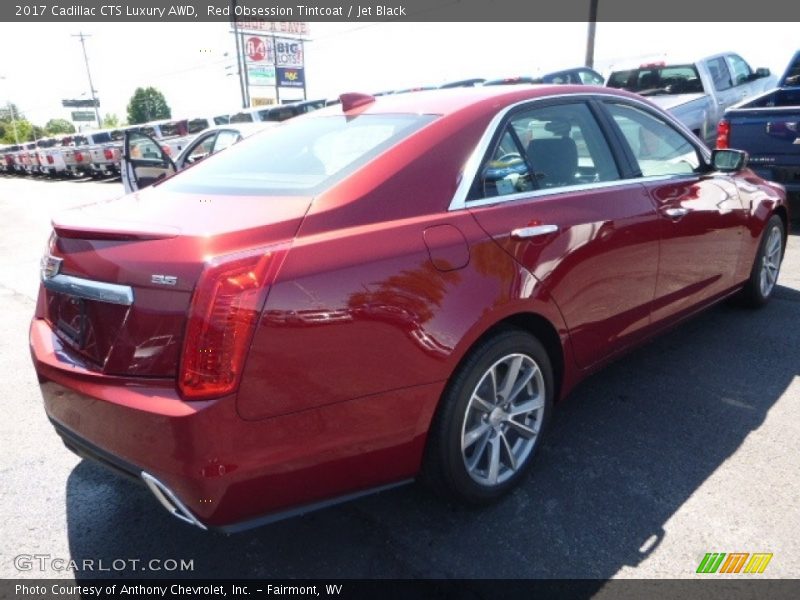 Red Obsession Tintcoat / Jet Black 2017 Cadillac CTS Luxury AWD