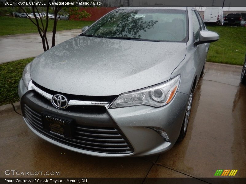 Celestial Silver Metallic / Black 2017 Toyota Camry LE