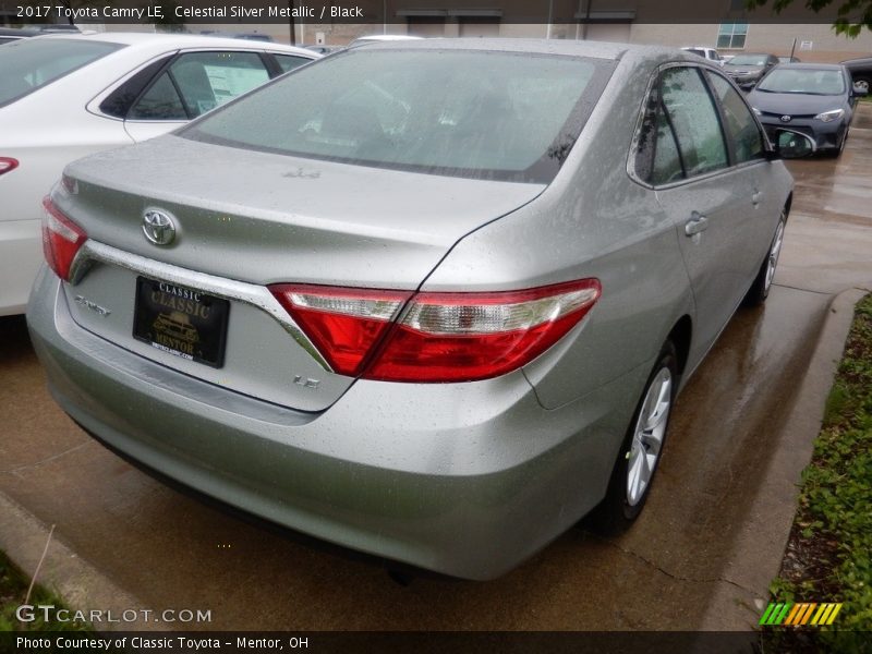 Celestial Silver Metallic / Black 2017 Toyota Camry LE