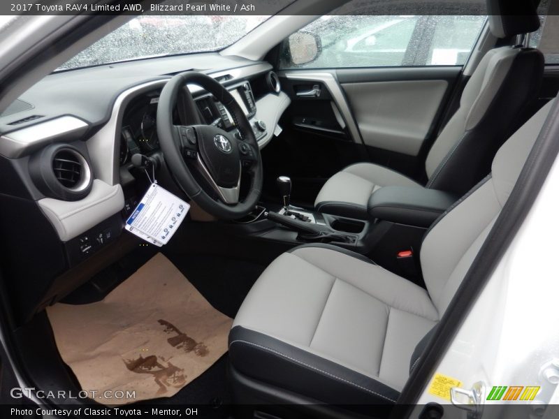 Blizzard Pearl White / Ash 2017 Toyota RAV4 Limited AWD