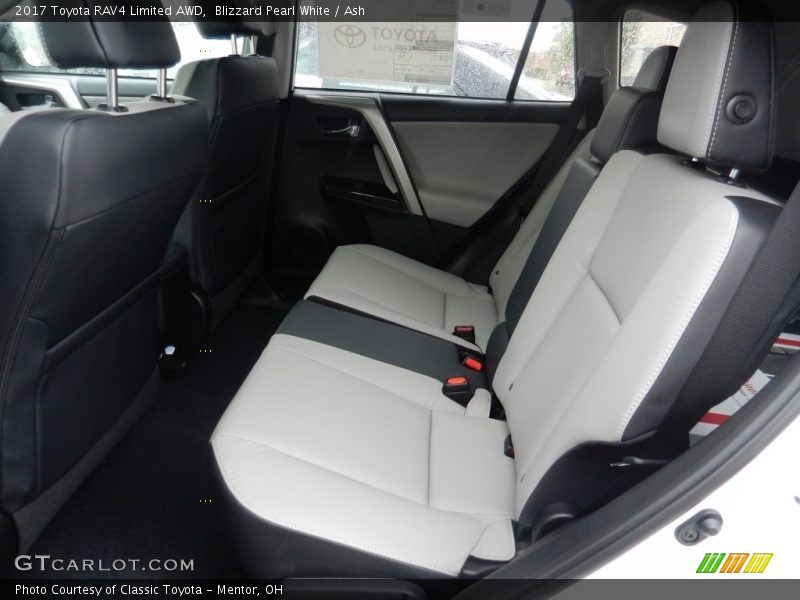 Blizzard Pearl White / Ash 2017 Toyota RAV4 Limited AWD