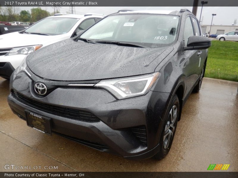 Magnetic Gray Metallic / Black 2017 Toyota RAV4 LE