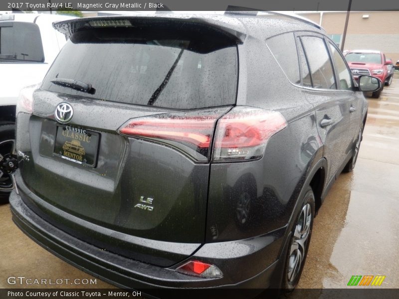 Magnetic Gray Metallic / Black 2017 Toyota RAV4 LE