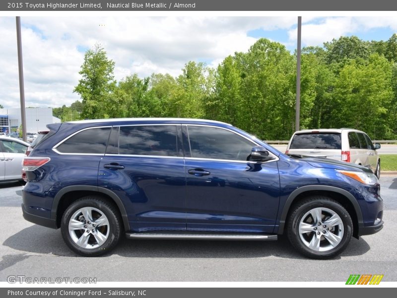 Nautical Blue Metallic / Almond 2015 Toyota Highlander Limited