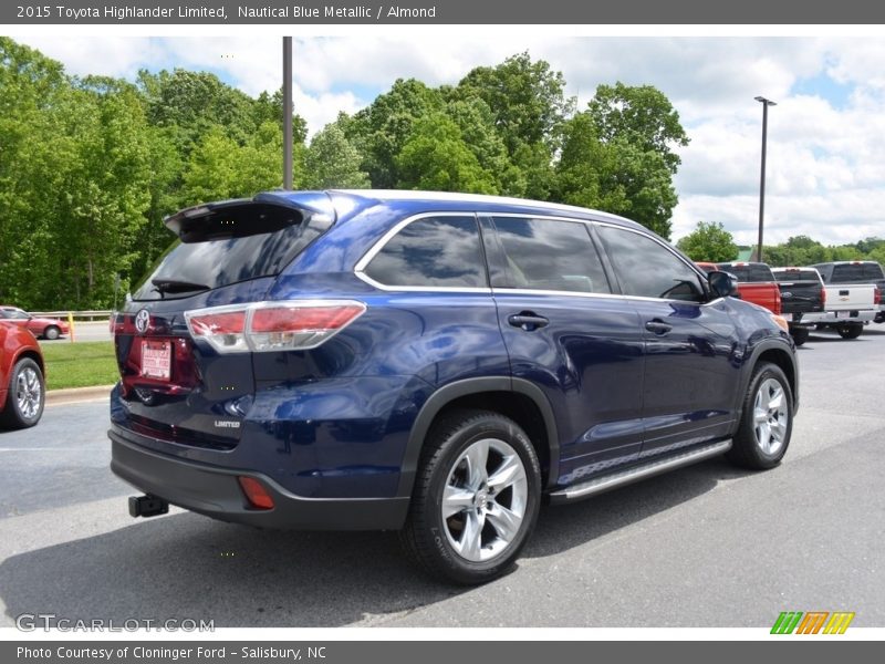 Nautical Blue Metallic / Almond 2015 Toyota Highlander Limited