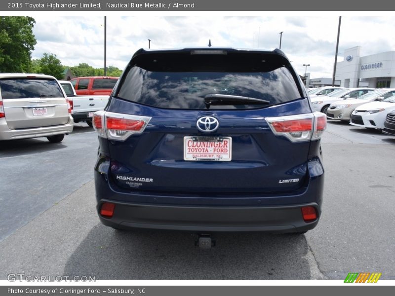 Nautical Blue Metallic / Almond 2015 Toyota Highlander Limited