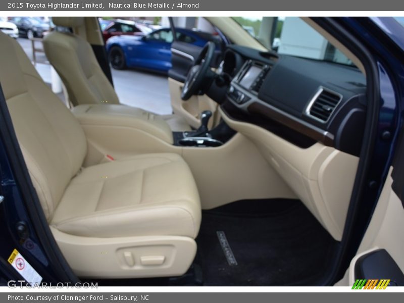 Nautical Blue Metallic / Almond 2015 Toyota Highlander Limited