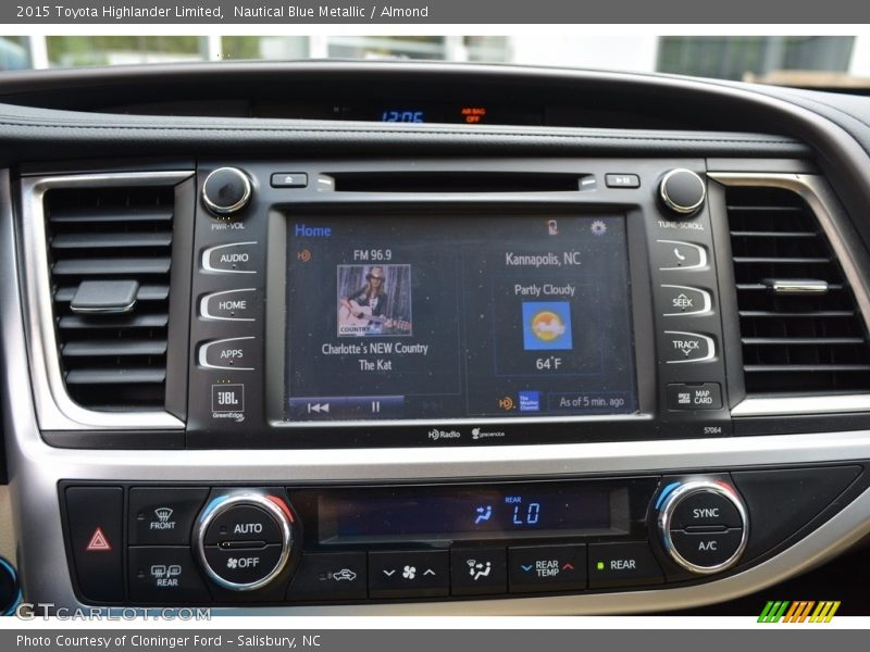Nautical Blue Metallic / Almond 2015 Toyota Highlander Limited