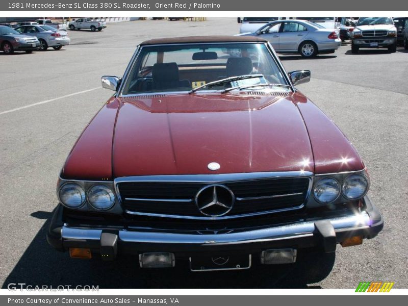 Orient Red / Palomino 1981 Mercedes-Benz SL Class 380 SL Roadster