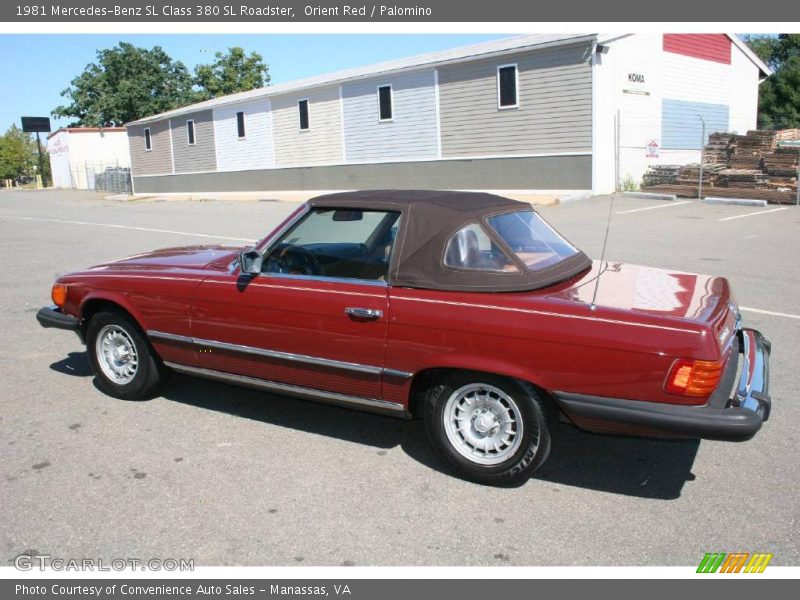 Orient Red / Palomino 1981 Mercedes-Benz SL Class 380 SL Roadster