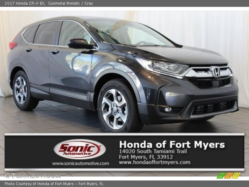 Gunmetal Metallic / Gray 2017 Honda CR-V EX