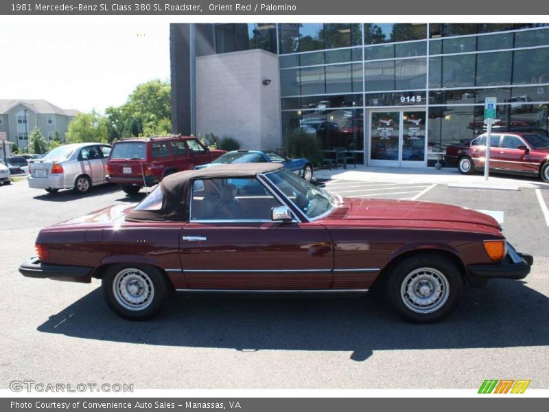 Orient Red / Palomino 1981 Mercedes-Benz SL Class 380 SL Roadster