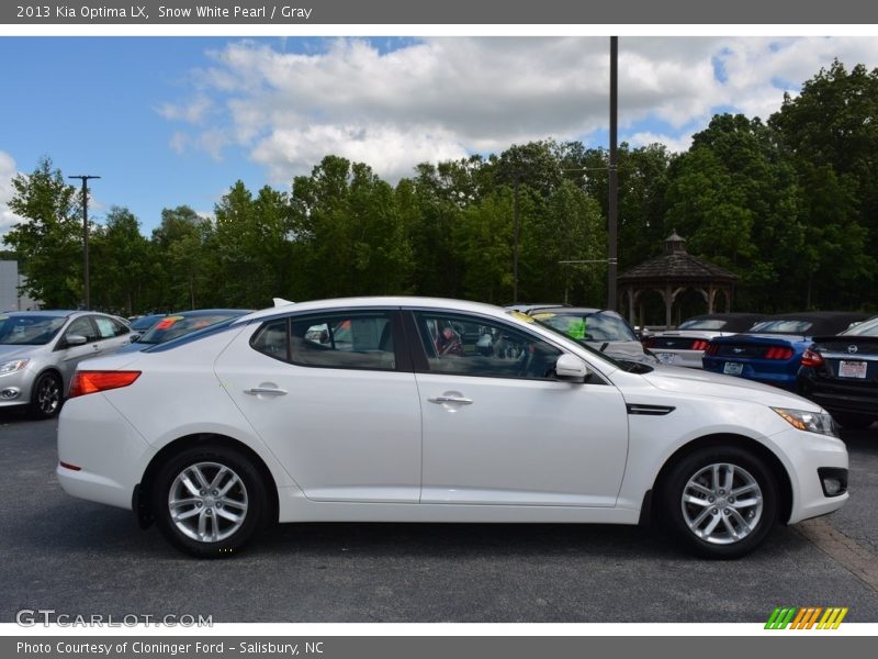 Snow White Pearl / Gray 2013 Kia Optima LX