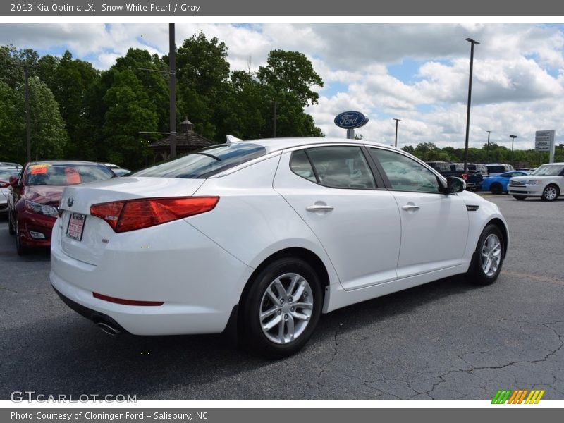 Snow White Pearl / Gray 2013 Kia Optima LX