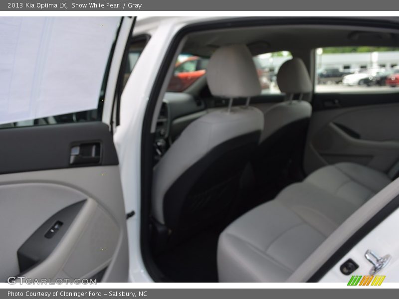 Snow White Pearl / Gray 2013 Kia Optima LX