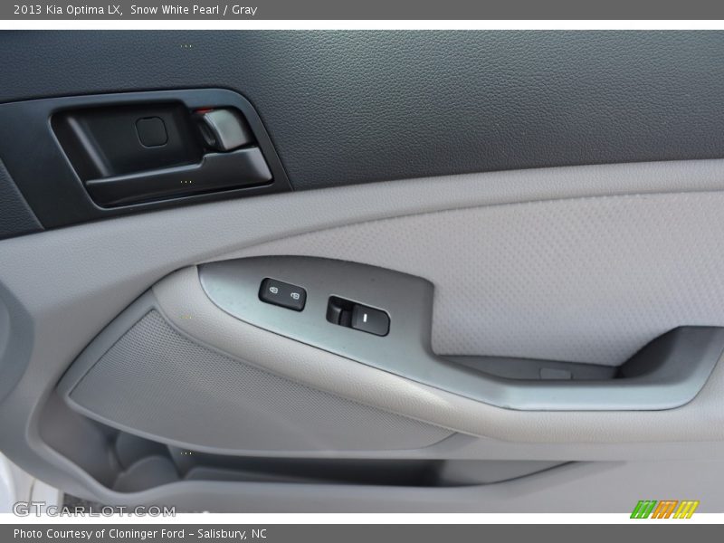 Snow White Pearl / Gray 2013 Kia Optima LX