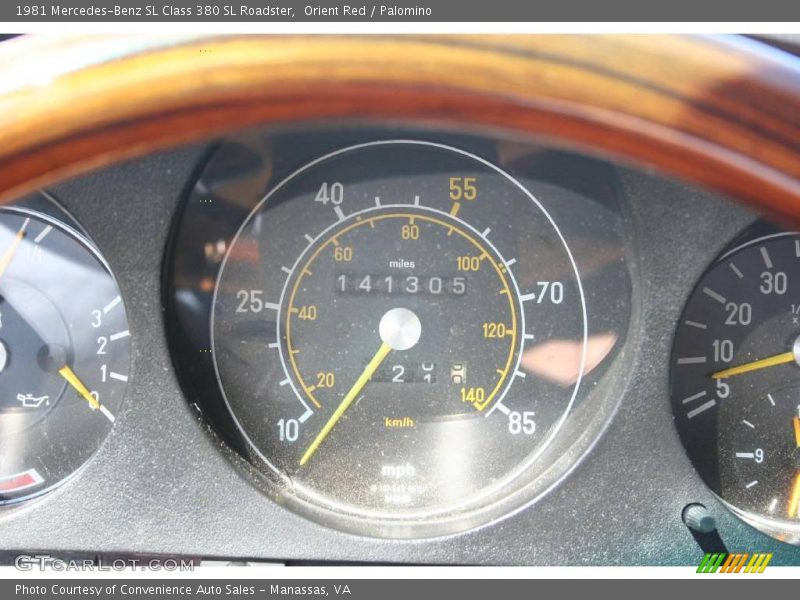 Orient Red / Palomino 1981 Mercedes-Benz SL Class 380 SL Roadster