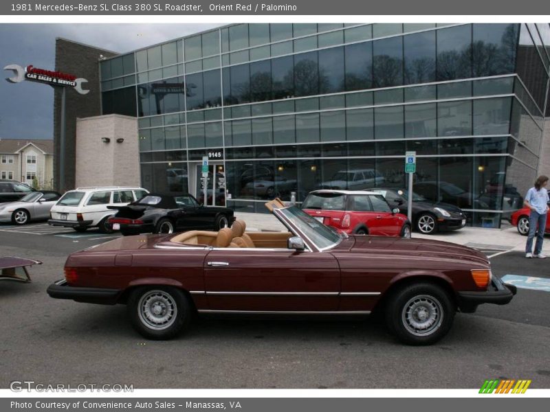 Orient Red / Palomino 1981 Mercedes-Benz SL Class 380 SL Roadster