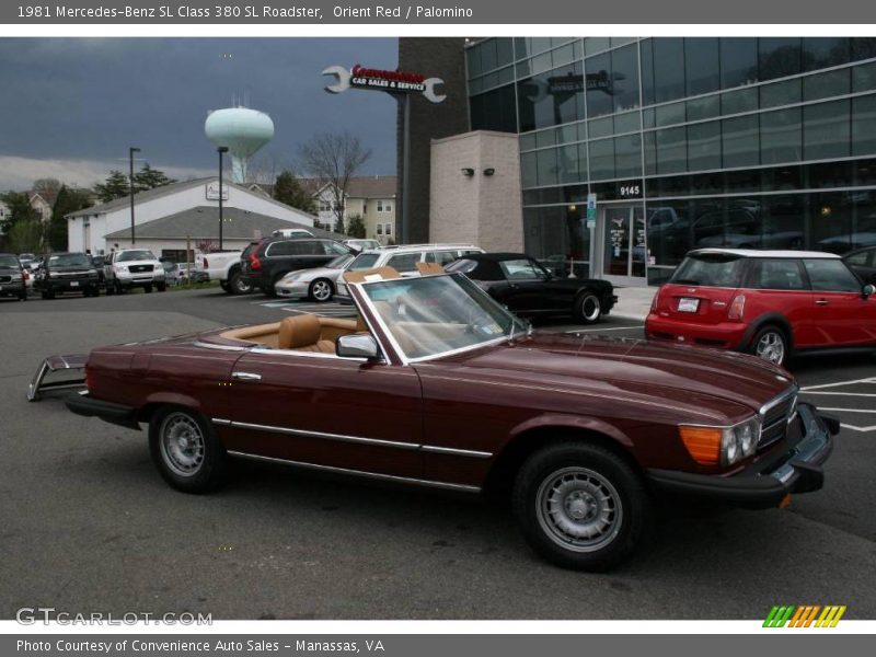 Orient Red / Palomino 1981 Mercedes-Benz SL Class 380 SL Roadster