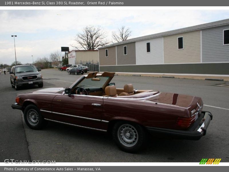 Orient Red / Palomino 1981 Mercedes-Benz SL Class 380 SL Roadster