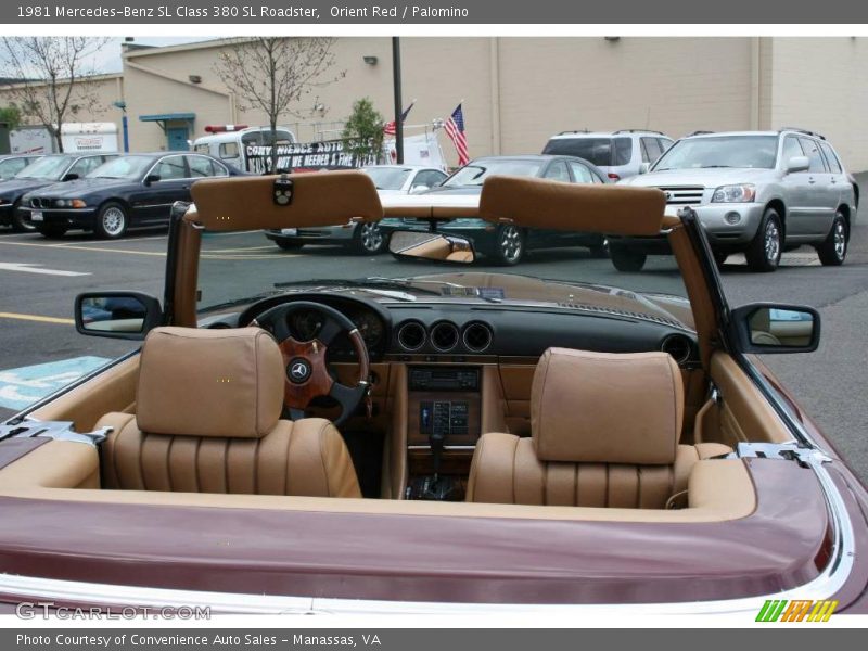 Orient Red / Palomino 1981 Mercedes-Benz SL Class 380 SL Roadster