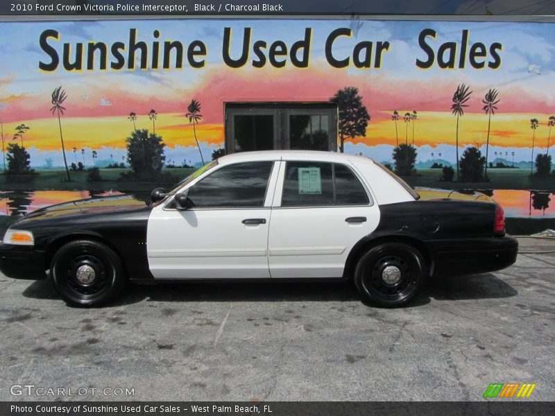 Black / Charcoal Black 2010 Ford Crown Victoria Police Interceptor
