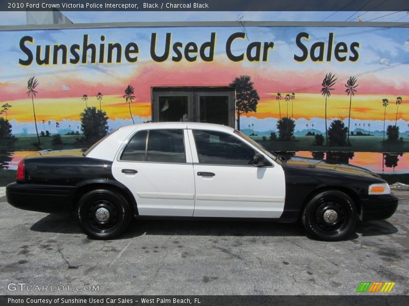 Black / Charcoal Black 2010 Ford Crown Victoria Police Interceptor