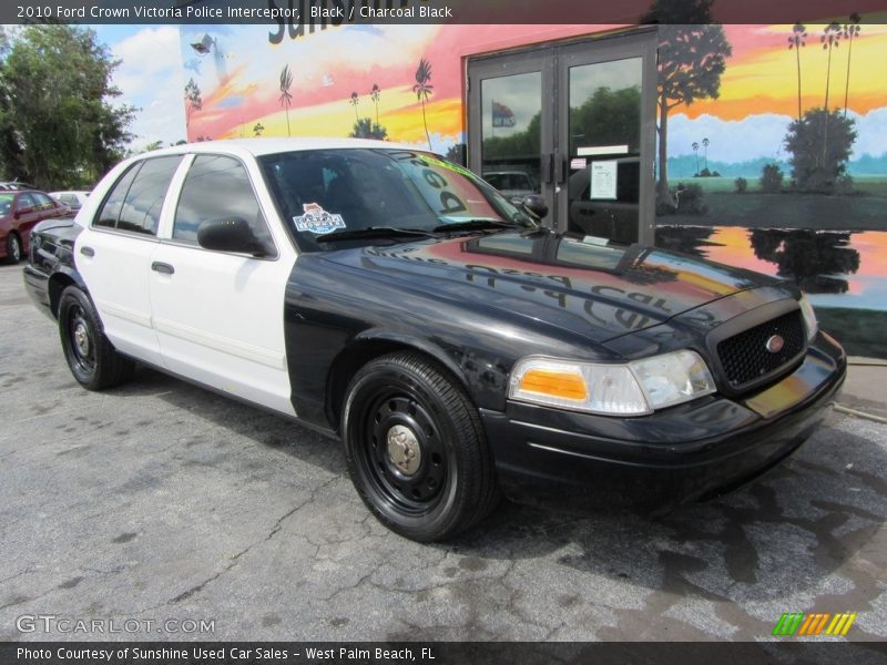 Black / Charcoal Black 2010 Ford Crown Victoria Police Interceptor