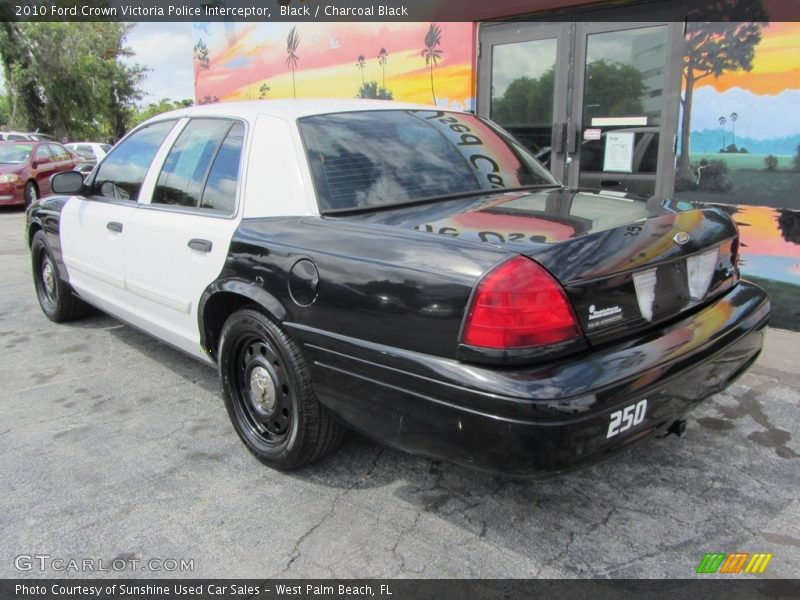 Black / Charcoal Black 2010 Ford Crown Victoria Police Interceptor