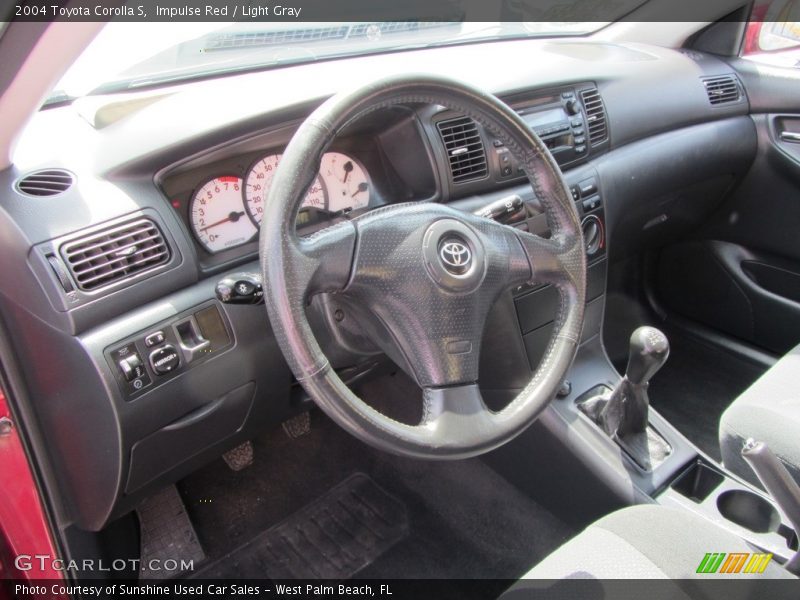 Impulse Red / Light Gray 2004 Toyota Corolla S