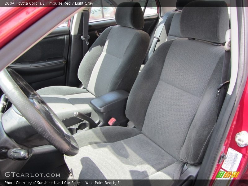 Impulse Red / Light Gray 2004 Toyota Corolla S