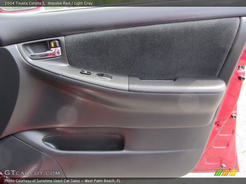 Impulse Red / Light Gray 2004 Toyota Corolla S