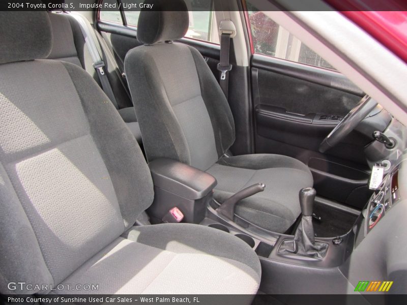 Impulse Red / Light Gray 2004 Toyota Corolla S