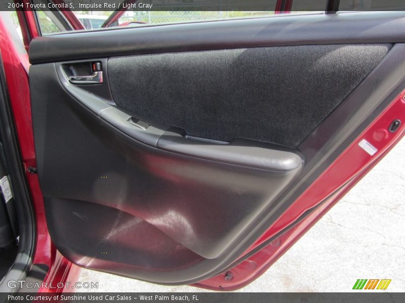 Impulse Red / Light Gray 2004 Toyota Corolla S