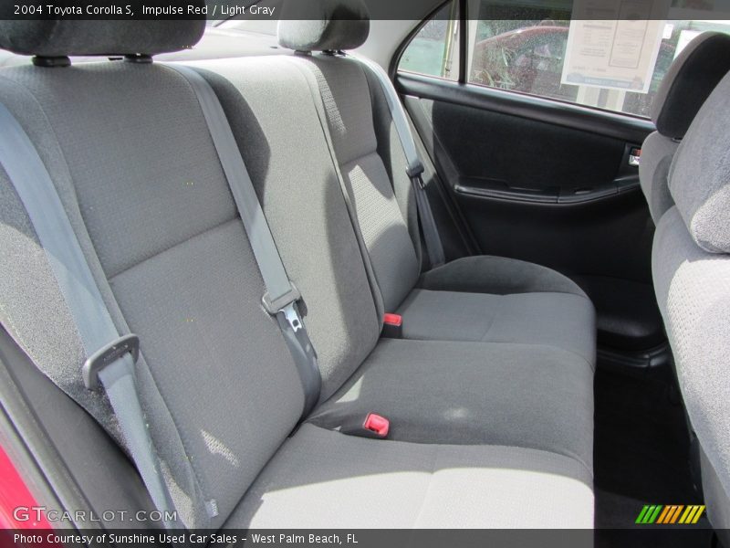 Impulse Red / Light Gray 2004 Toyota Corolla S
