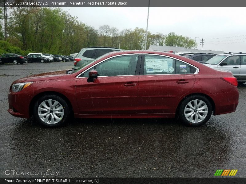 Venetian Red Pearl / Slate Black 2017 Subaru Legacy 2.5i Premium