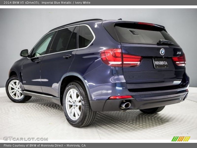 Imperial Blue Metallic / Ivory White 2014 BMW X5 sDrive35i