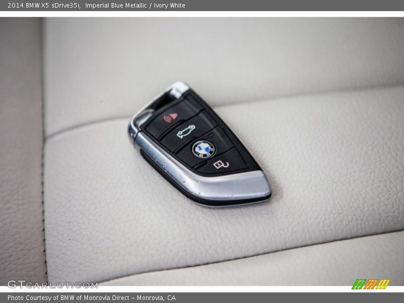 Imperial Blue Metallic / Ivory White 2014 BMW X5 sDrive35i