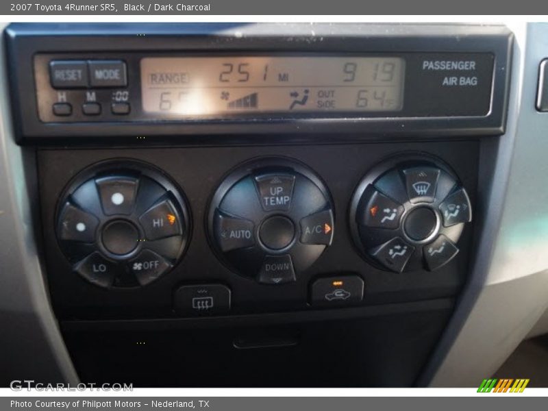 Black / Dark Charcoal 2007 Toyota 4Runner SR5