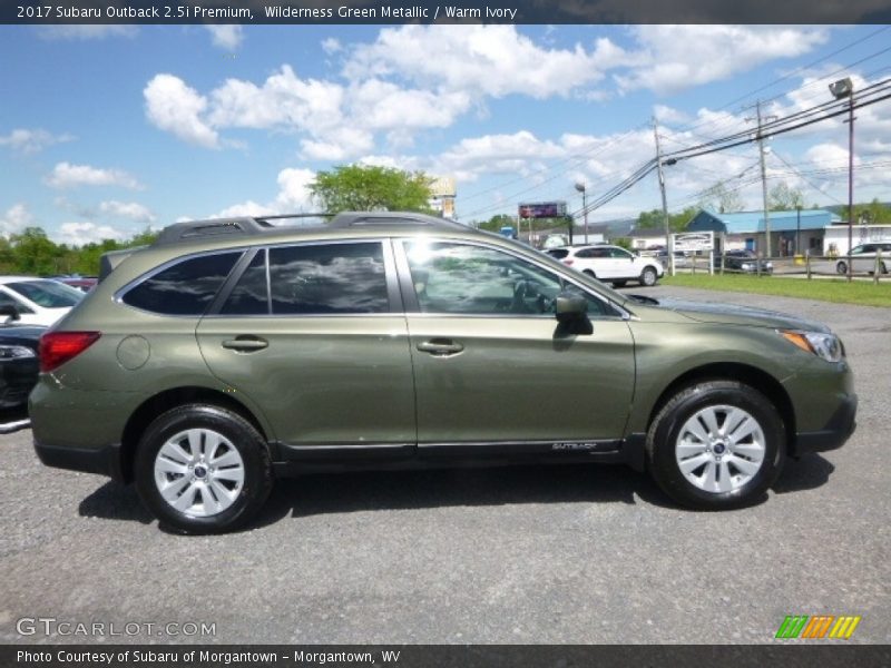 Wilderness Green Metallic / Warm Ivory 2017 Subaru Outback 2.5i Premium