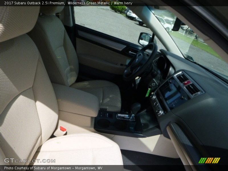 Wilderness Green Metallic / Warm Ivory 2017 Subaru Outback 2.5i Premium