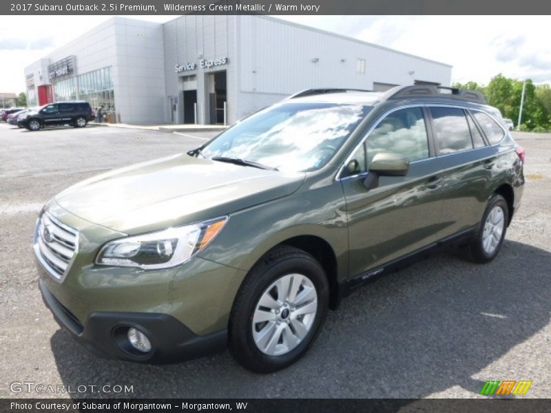 Wilderness Green Metallic / Warm Ivory 2017 Subaru Outback 2.5i Premium