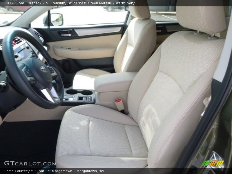 Wilderness Green Metallic / Warm Ivory 2017 Subaru Outback 2.5i Premium