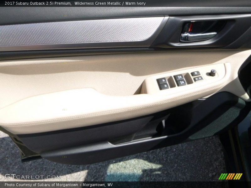 Wilderness Green Metallic / Warm Ivory 2017 Subaru Outback 2.5i Premium