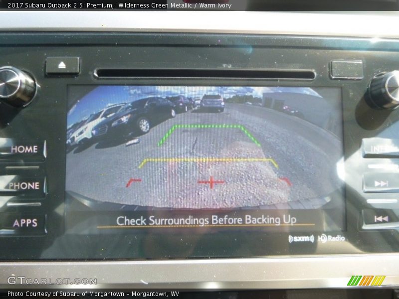 Wilderness Green Metallic / Warm Ivory 2017 Subaru Outback 2.5i Premium